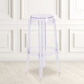 Lancaster Home Clear Plastic 29.75 Inch High Transparent Barstool