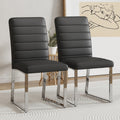 2Pcs Pu Iron Frame Office Chairs