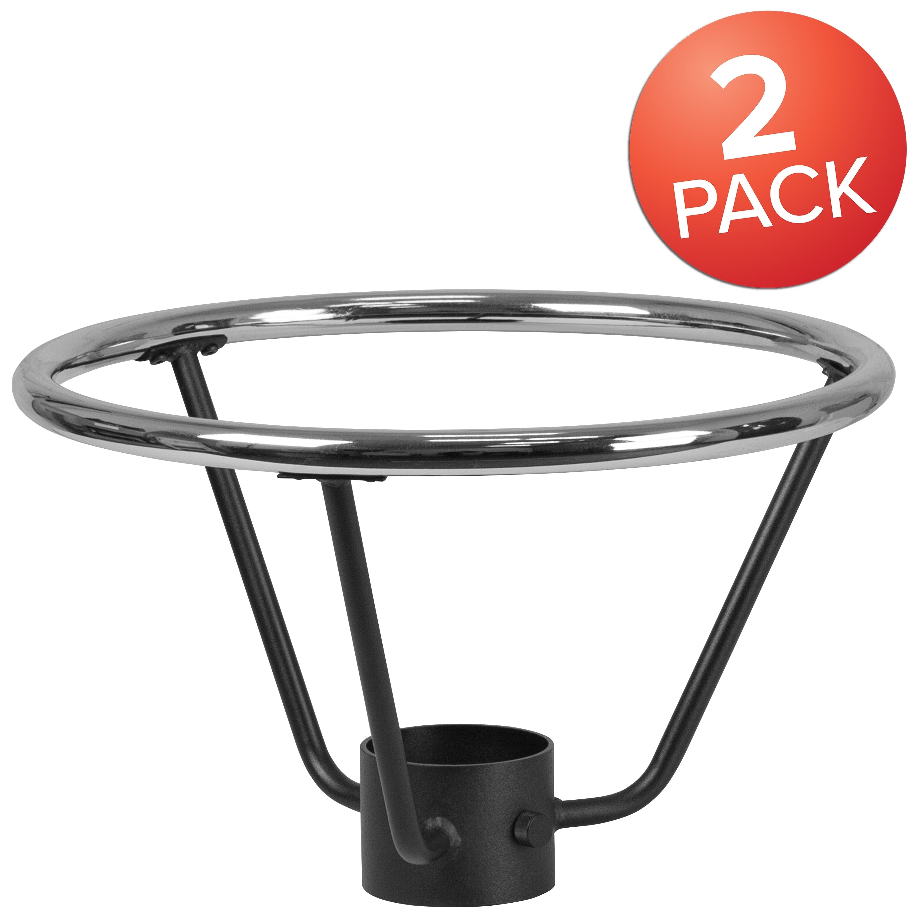 4.25 Bar Height Table Base Silver