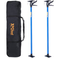 2Pack Adjustable Support Pole Steel 3Rd Hand Support System Support Rod For Jacks Cargo Bars Drywalls Cabinet Jacks