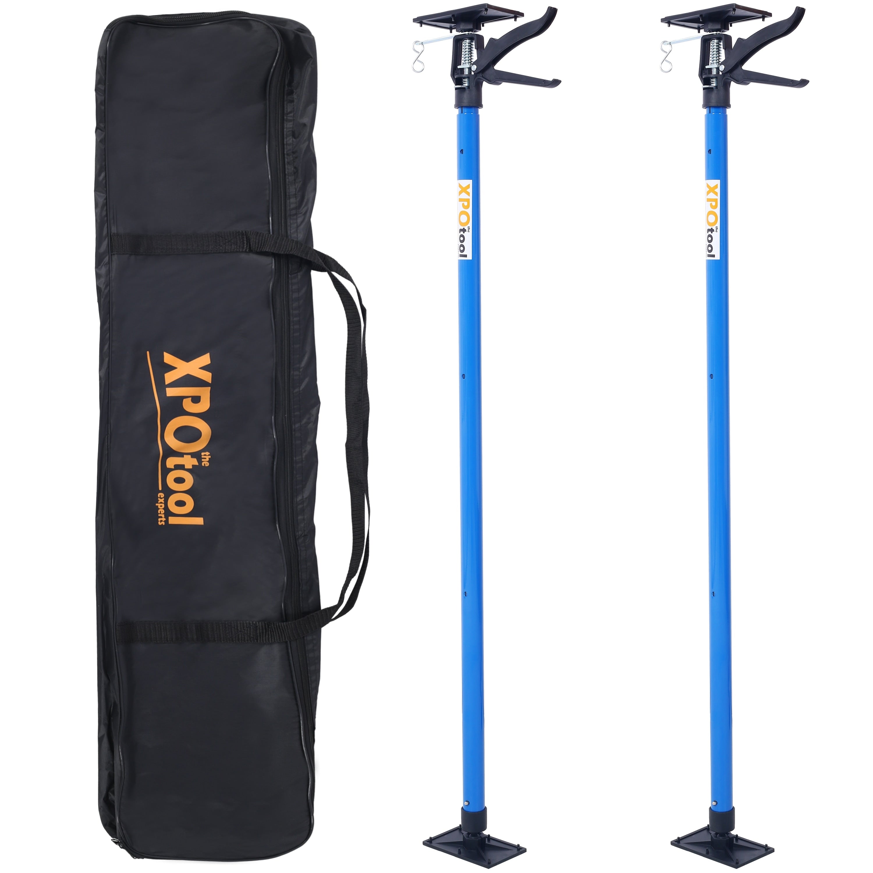 2Pack Adjustable Support Pole Steel 3Rd Hand Support System Support Rod For Jacks Cargo Bars Drywalls Cabinet Jacks
