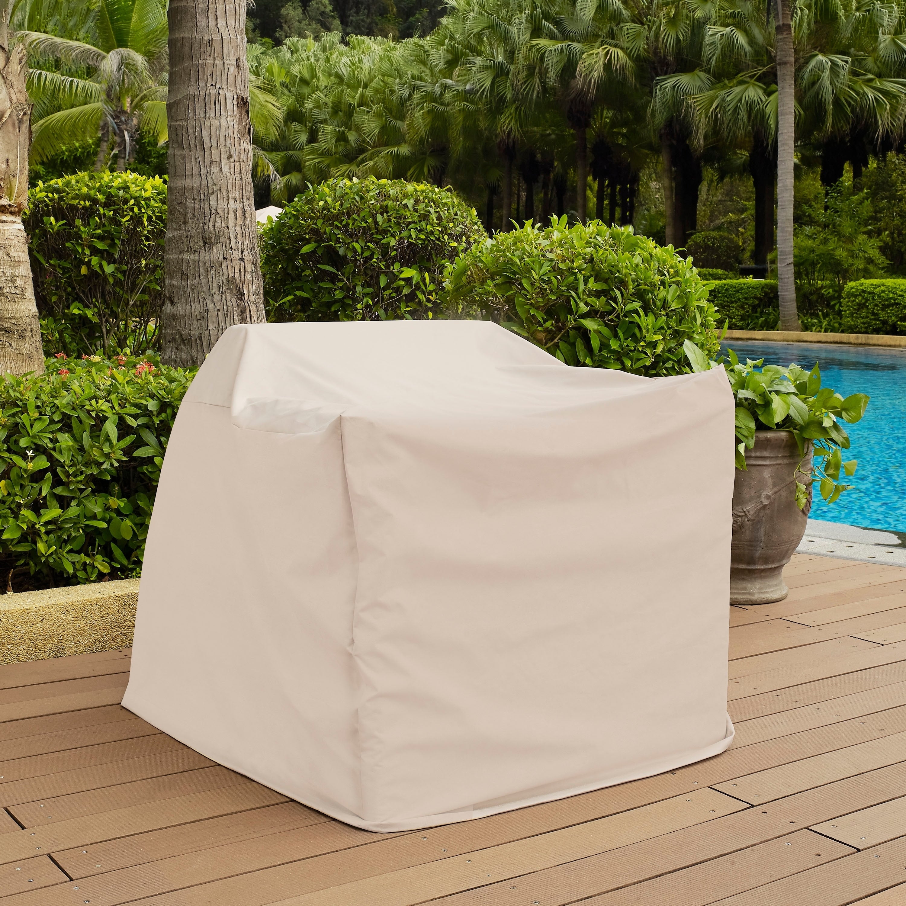 2Pc Furniture Cover Set Tan 2 Chairs