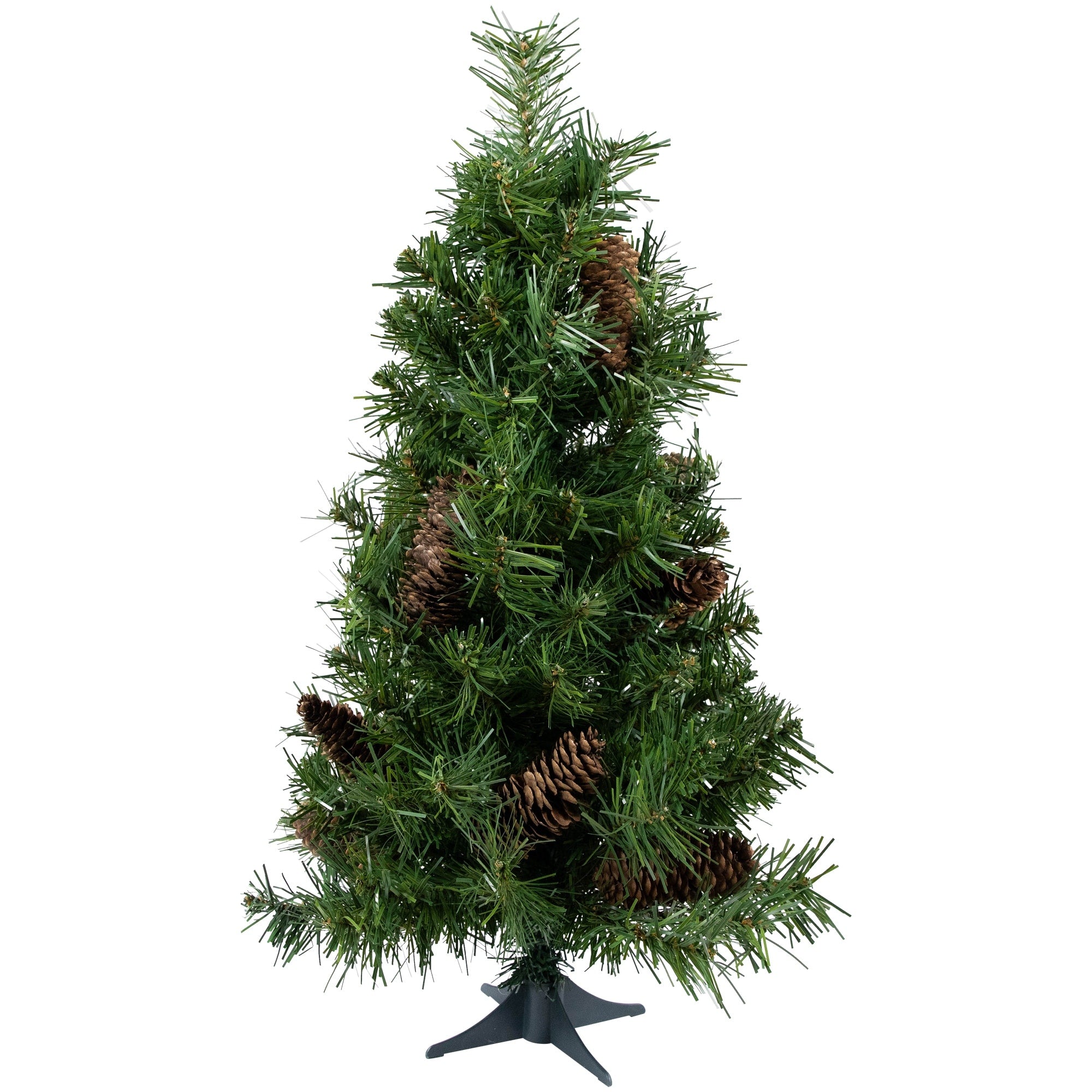 2 X 15 Dakota Red Pine Full Artificial Christmas Tree With Pine Cones Unlit