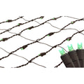2 X 8 Green Led Net Style Tree Trunk Wrap Christmas Lights Brown Wire