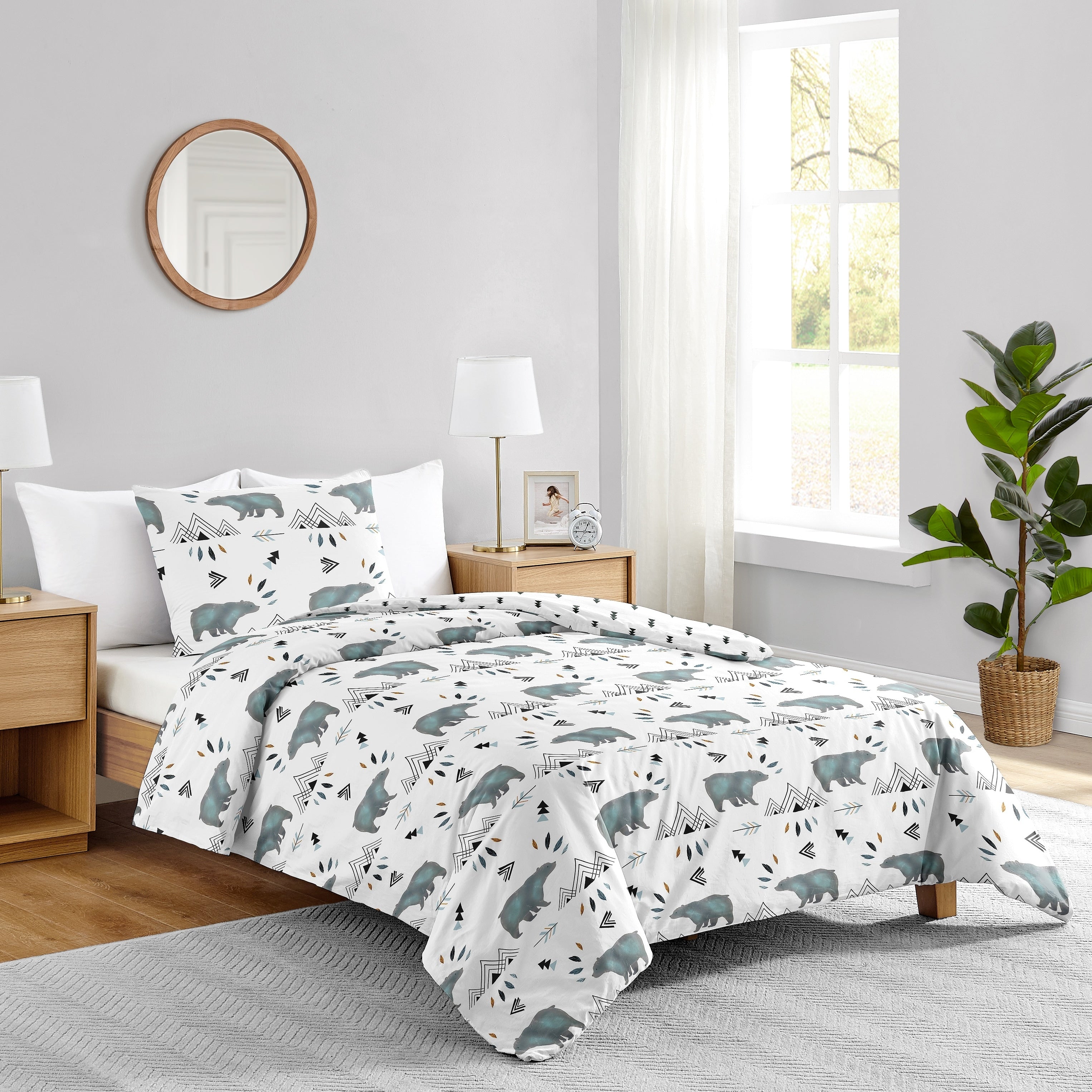 4Pc Twin Bedding Set For The Bear Mountain Collection By Sweet Jojo Designs