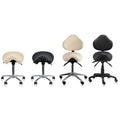 2Xhome Adjustable Black Firm Saddle Stool Tilt Chair With Wheels Salon Dental Hygienist Rolling Dentist Clinical Hospital Lab