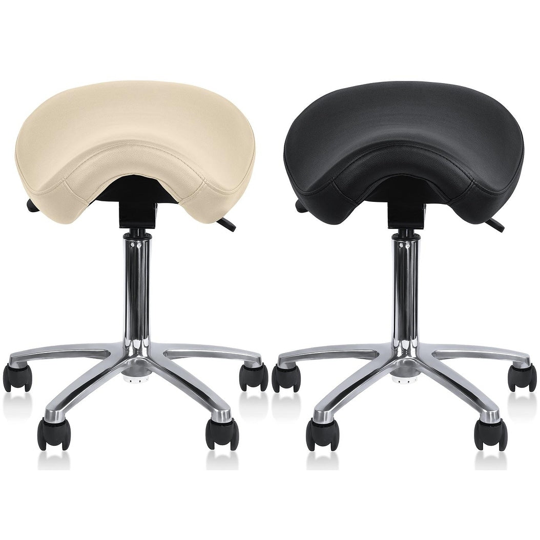 2Xhome Adjustable Saddle Stool Backless Chair With Forward Tilting Seat Great For Home Office Exam Waiting Rooms More