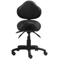 2Xhome Ergonomic Adjustable Tilt Saddle Stool Chair With Back Support Home Office Exam Waiting Rooms Desk Dentistry Doctor