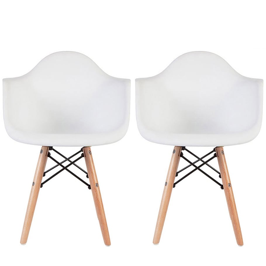 2Xhome Set Of 2 Kids Armchair Natural Wood Legs For Children Child Preschool Kitchen Dining Home Living Room Play Room Activity