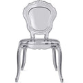 2Xhome Smoke Plastic Chairs Side No Without Arms Dining Stackable Chair Modern Desk Kitchen Accent Living Room