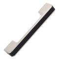 3 3 4 In. Center Embossed Leather Strip Cabinet Pulls Satin Satin Nickel Pack Of 10