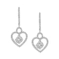 3 4 Cttw Natural Diamond 14Kt White Gold Earrings