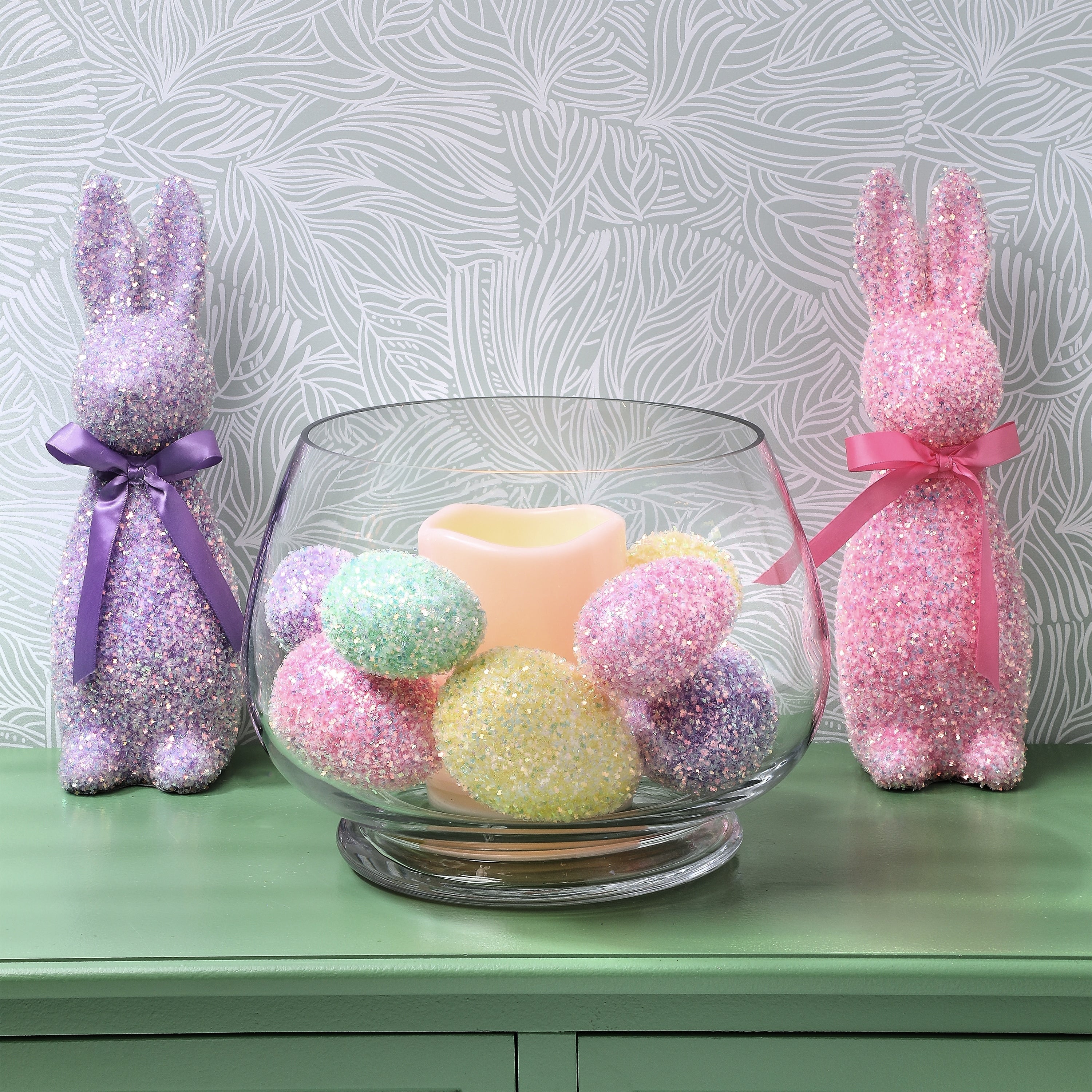3 4 Iridescent Glitter Egg Bag Of 10