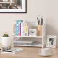 Dl Furniture 3 Compartment Wood Plastic Composite Desk Organizer Perfect For Book Shelf Make Up Organizer Cookie Rack