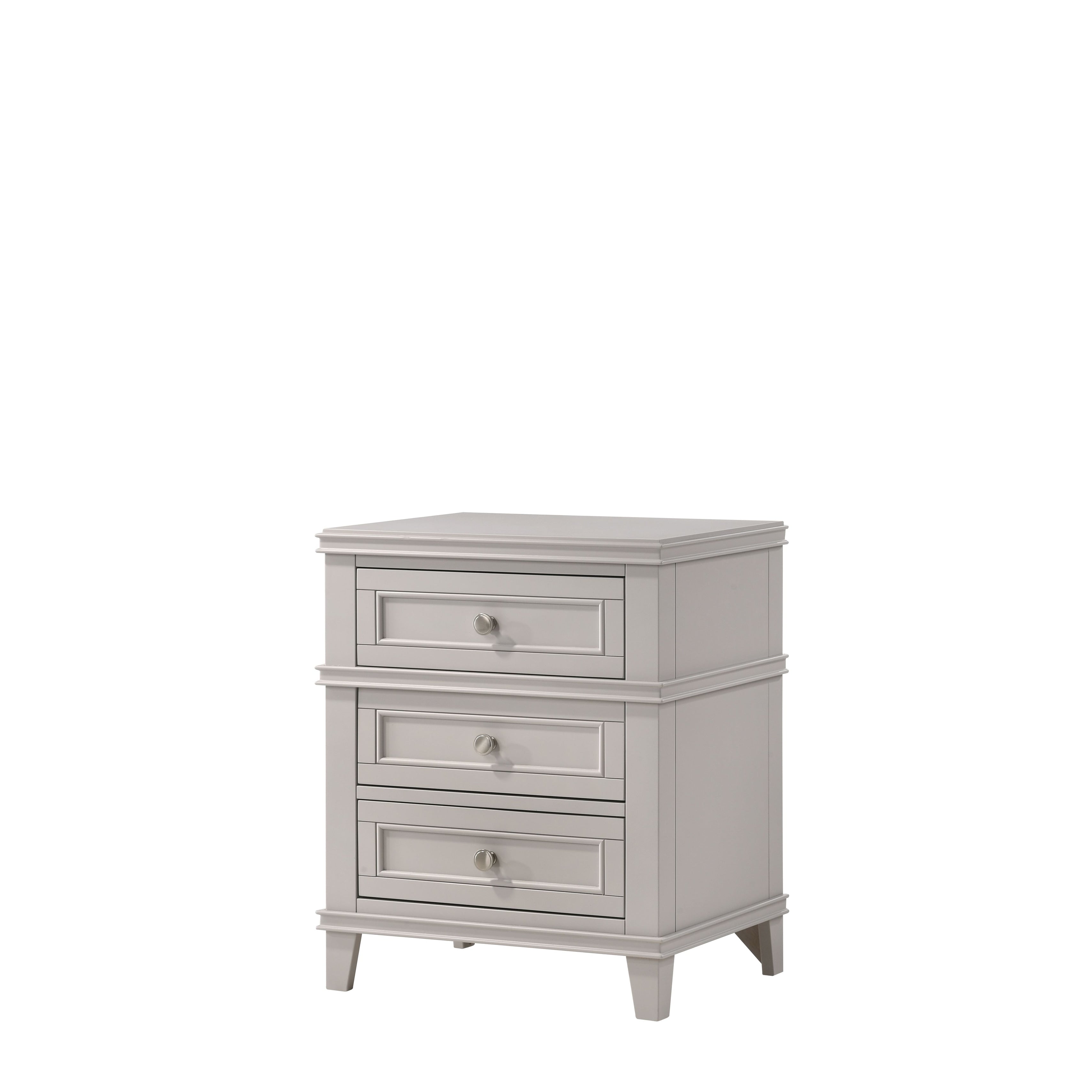 3 Drawer Nightstand W Usb