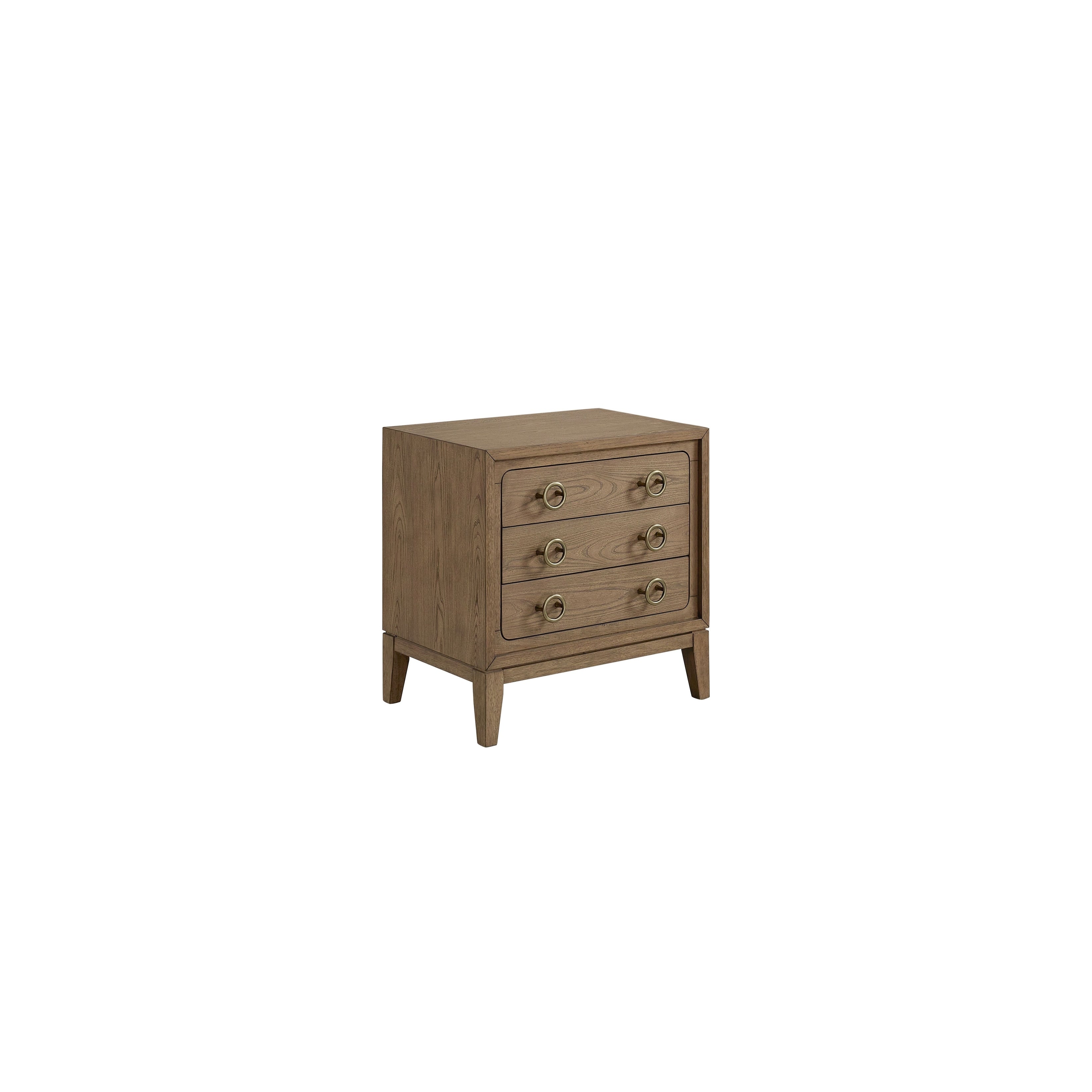 3 Drawer Nightstand With Usb In Latte Finish