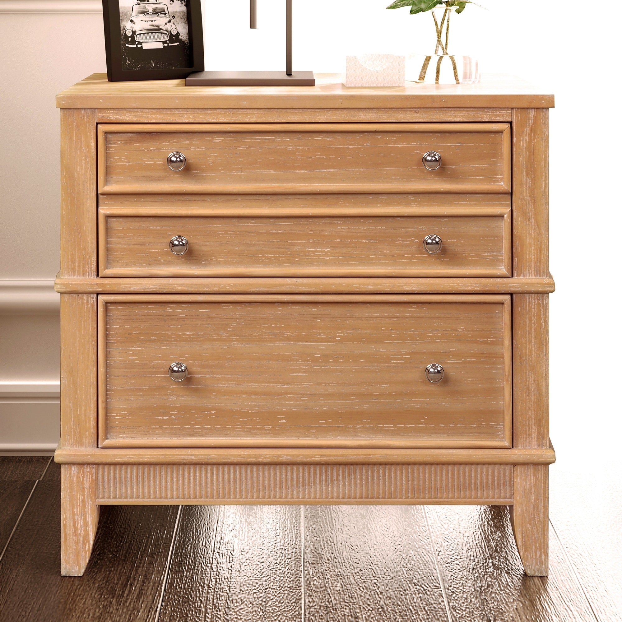 3 Drawers Hazel Side Table For Living Room Entryway