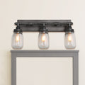 Carbon Loft Vawdrey 3 Light Black Wall Sconces Vanity Lights Bathroom