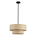 3 Light Bohemian Style Large Handwoven Chandelier With Wicker Lampshade Matte Black