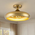 3 Light Industrial Antique Bronze Semi Flush Mount Ceiling Light Antique Bronze 13.4 In W X 7.08 In H