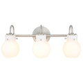 3 Light Vanity Lighting In Brushed Nickel Finish
