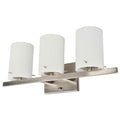 3 Light Vanity Lighting In Brushed Nickel Led Integrated