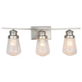 3 Light Vanity Lighting In Brushed Nickel Finish
