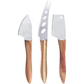 3 Piece Acacia Wood Handle Cheese Knife Set