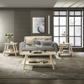 3 Piece Coffee Table Set Coffee Table And Two End Tables Off White Finish