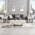 3 Piece Set Modern Accent Coffee Table With Two End Tables