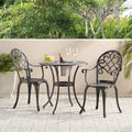 3 Pieces Cast Bistro Set With Ice Bucket