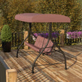 3 Seat Outdoor Steel Converting Patio Swing And Bed Canopy Hammock