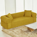 3 Seater Boneless Sofa Couch No Assembly Corduroy Cloud Couch For Apartments And Offices