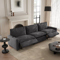 3 Seater Modern Power Recliner Sofa Modular Sectional Sofa With Double Power Recliner Cloud Couch