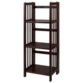 3 Shelf Folding 14 Inch Wide Bookcase