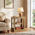 3 Tier End Table With Storage Shelves