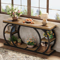 3 Tier Narrow Wood End Table For Living Room