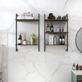 3 Tier And 2 Tier Bathroom Shelves Metal Wood Hanging Storage Bookshelf