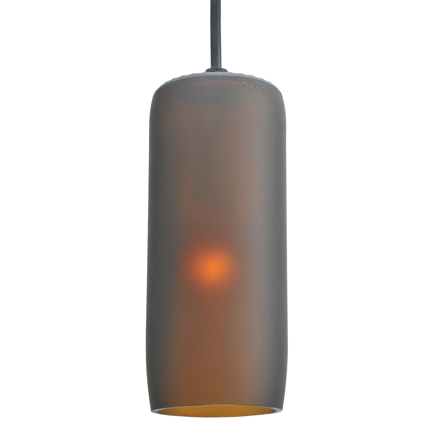 3 W Venice Frosted Amber Wine Bottle Mini Pendant
