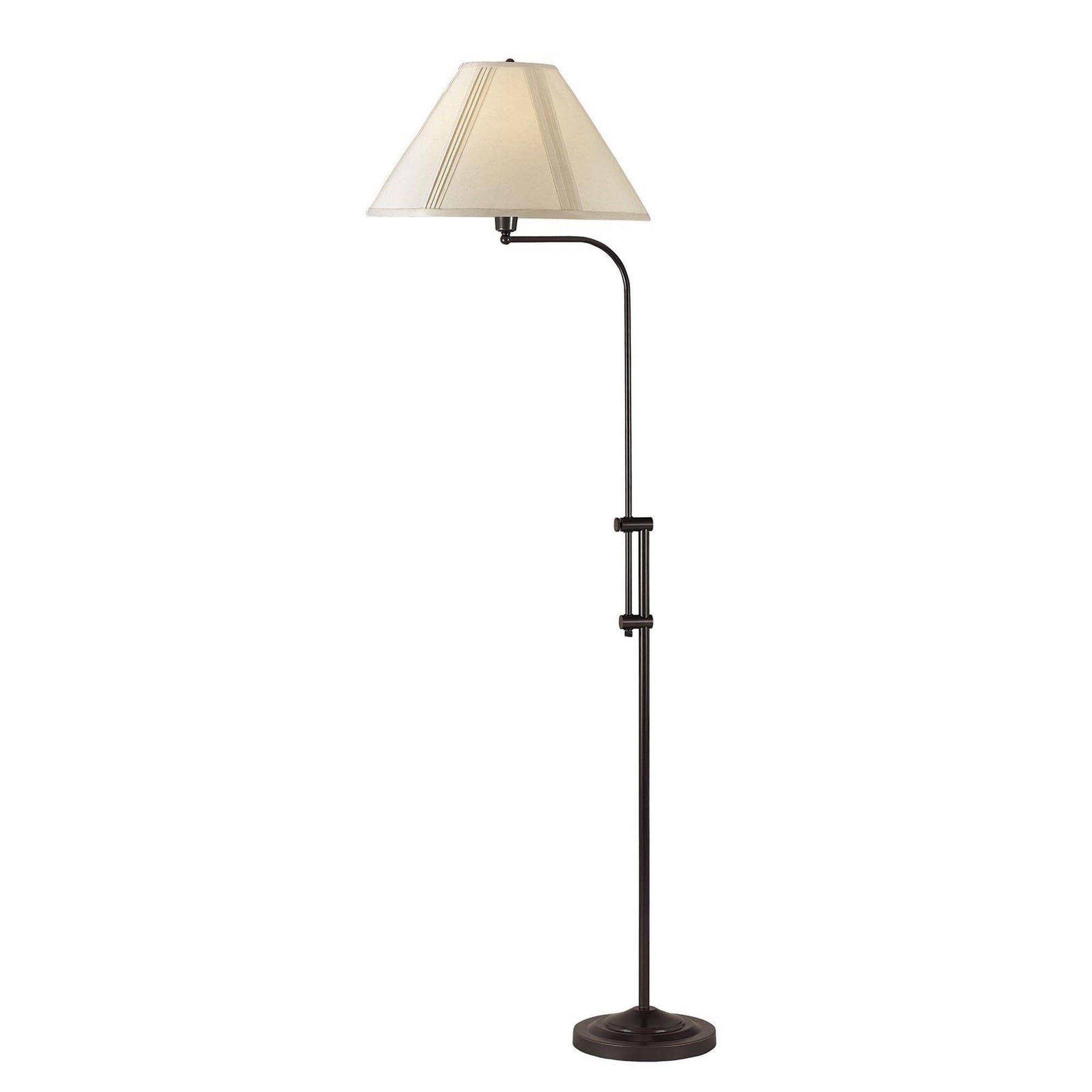 3 Way Metal Floor Lamp With And Adjustable Height Mechanism Bronze