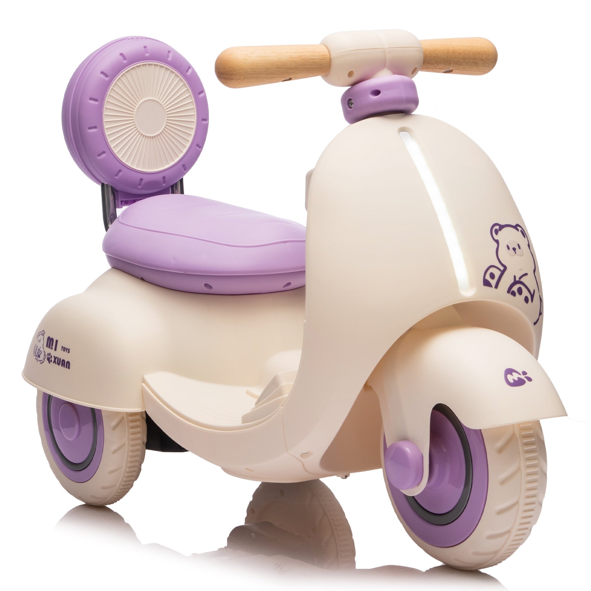 3 Wheel Scooter Ride On Scooter With Parent Remote Control Battery Powered Electric Car With Bluetooth Music