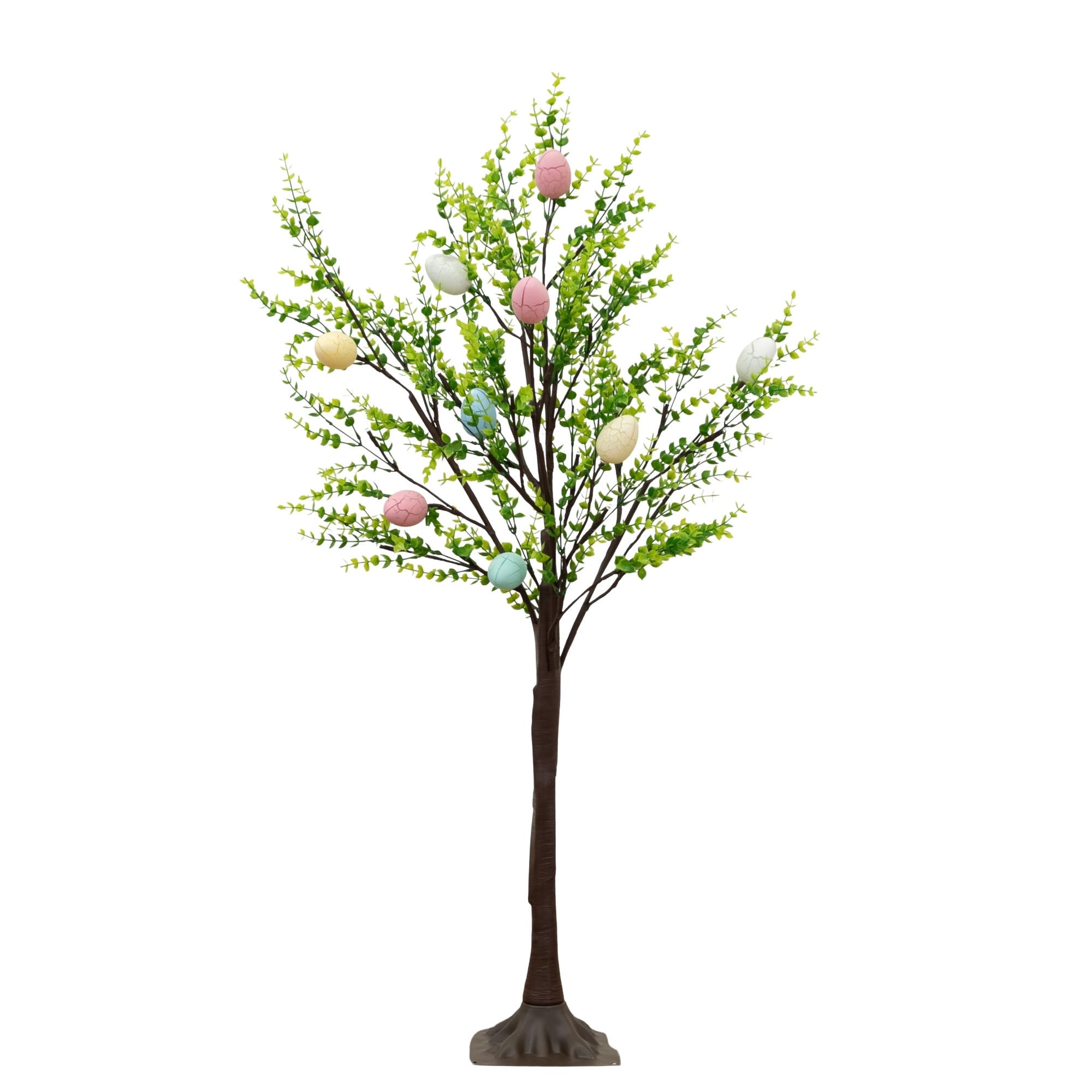 3 Ft Pre Lit Artificial Easter Egg Twig Tree With 40 Led Lights