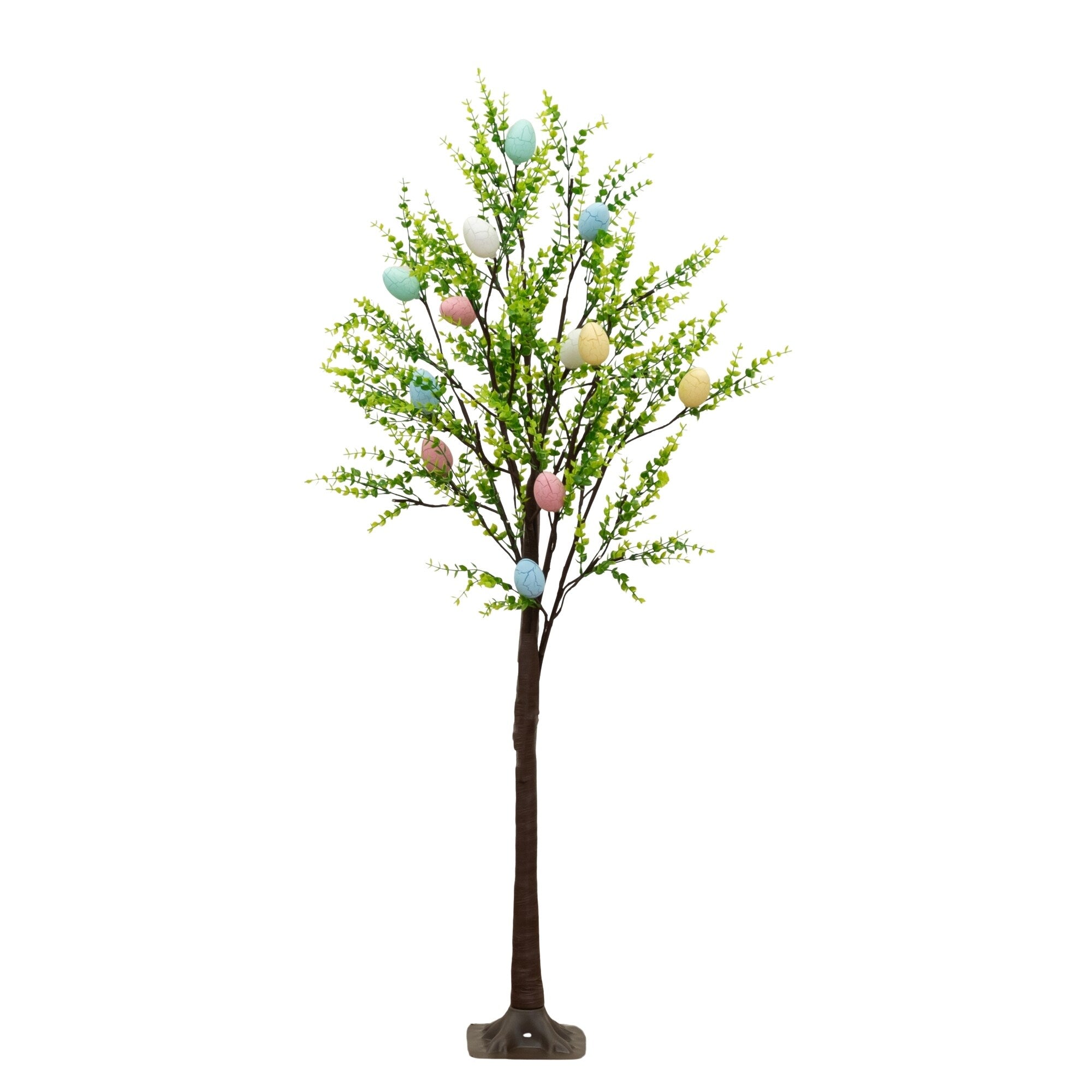 3 Ft Pre Lit Artificial Easter Egg Twig Tree With 48 Led Lights