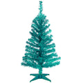 Turquoise 3 Foot Tinsel Tree