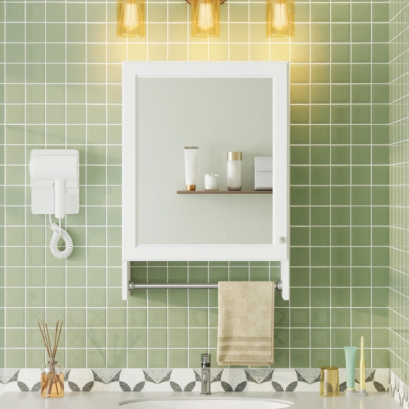 3 In 1 20 Medicine Cabinet With Adjustable Shelf Soft Close Door And High Definition Mirror