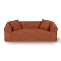 3 In 1 Convertible Couch Bed Boneless Futon Sofa With Corduroy Fabric No Assembly Required Floor Sofa