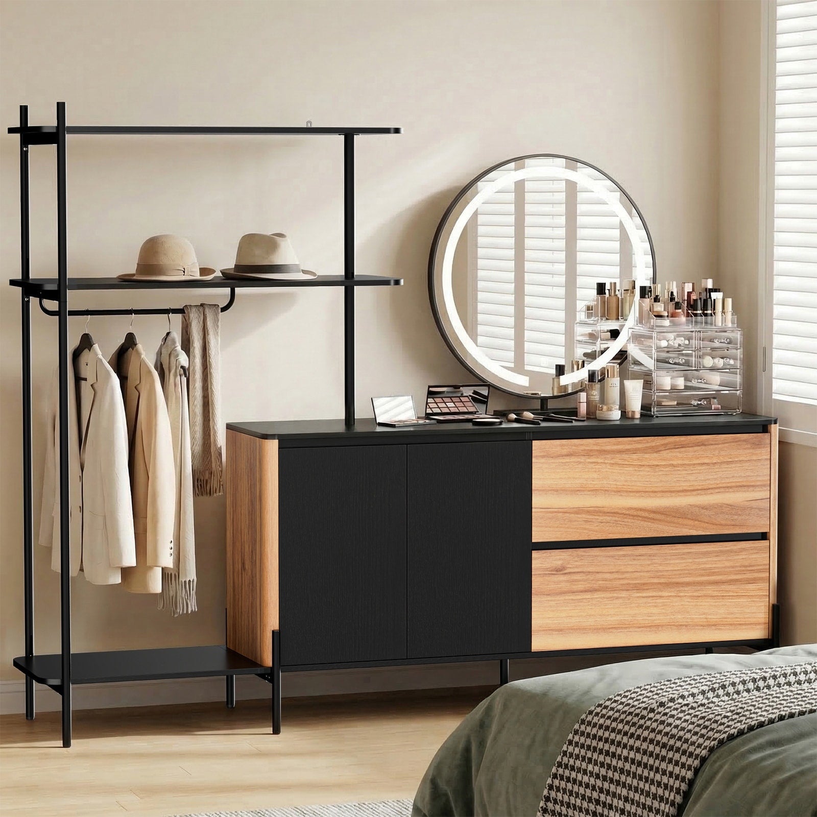 3 In 1 Dual Tone Office Storage And Dresser