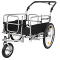 3 In 1 Heavy Duty Bike Cargo Trailer E Bike Compatible Steel Frame 110Lb Capacity Convertible Stroller Pull Cart Suspension