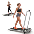 3 In 1 Under Desk Treadmill With Incline Walking Pad With Handle Bar With Remote Control Led Display Foldable Treadmills