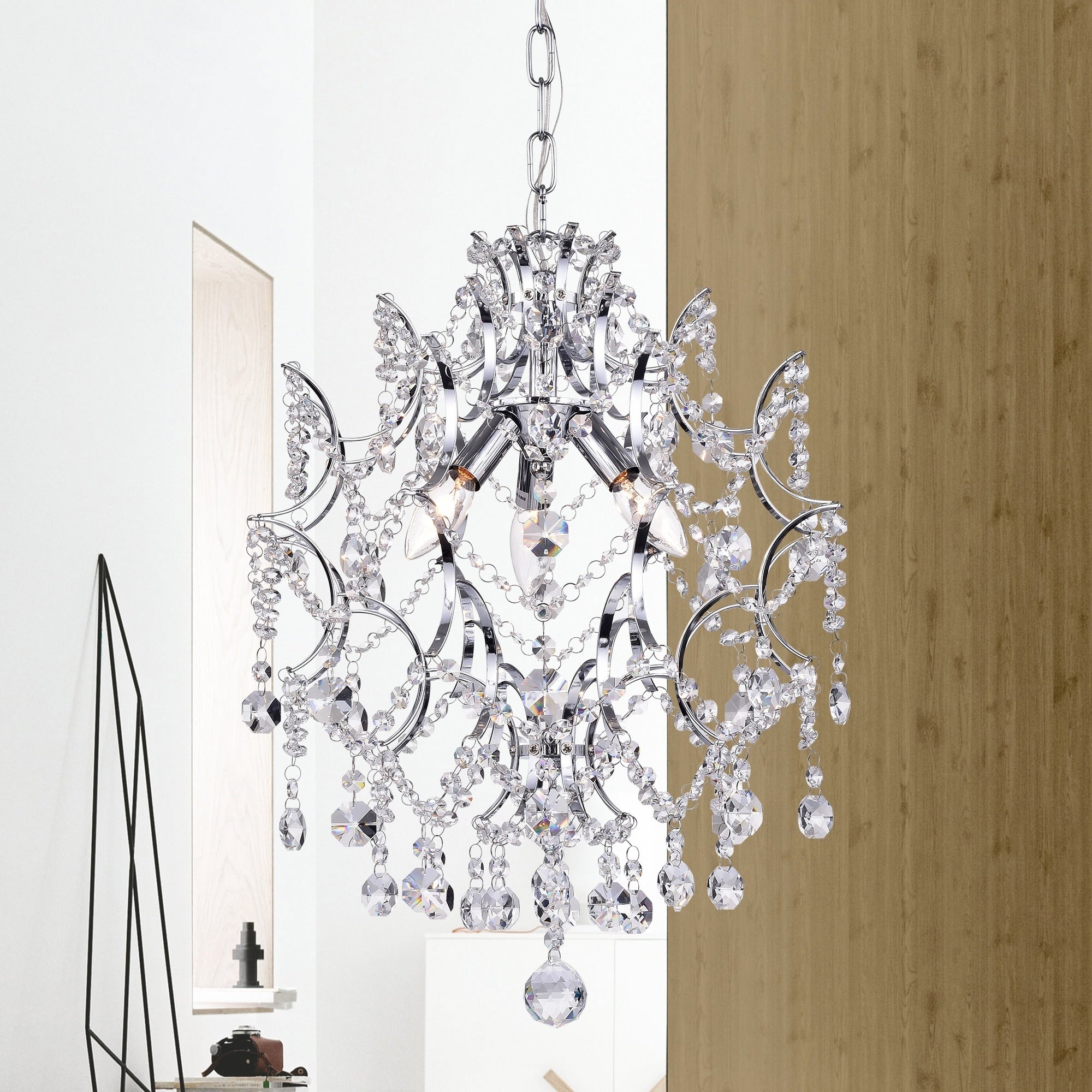 3 Light Crystal Chandelier